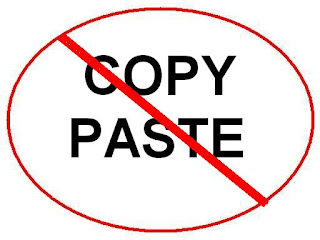 No copy paste