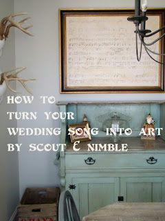 Wedding song framed artwork