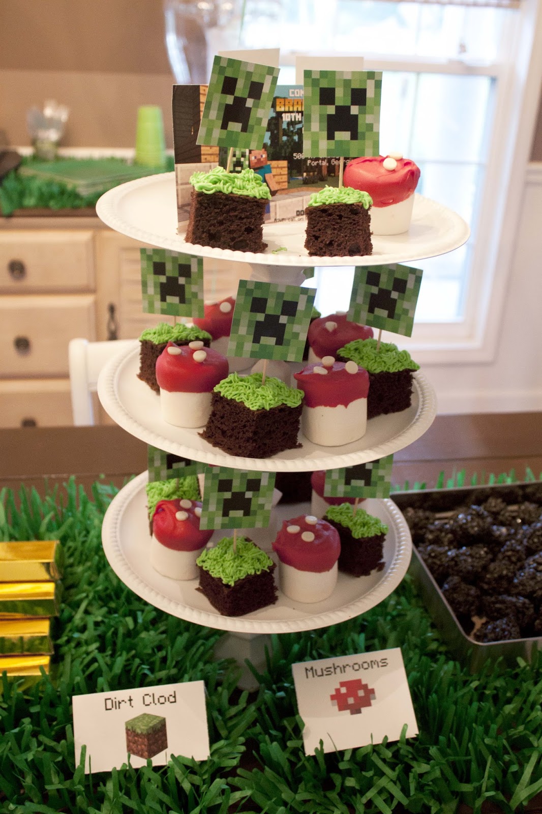 Diy Minecraft Birthday Party Craft Ideas Party Favors Printables Games And More
