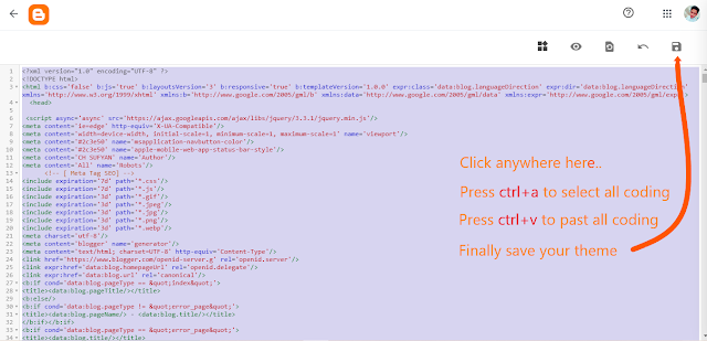 How to install blogger template 2020 step 7 How to install blogger template 2020 step 7