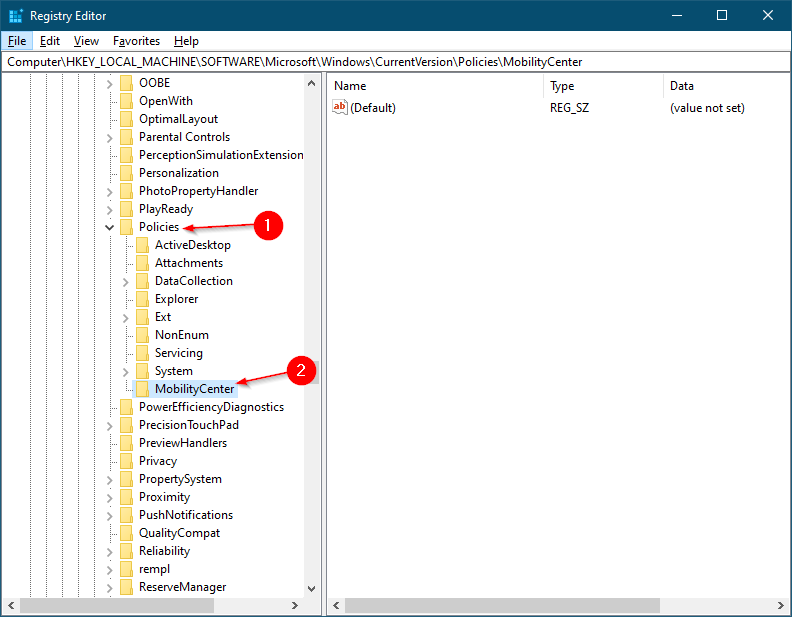 disable windows mobility center disable windows mobility center