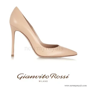 Queen Maxima wore Gianvito Rossi leather pumps