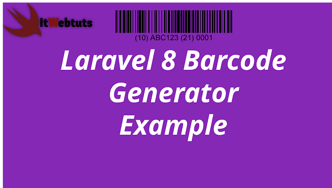 Laravel 8 Barcode Generator Example