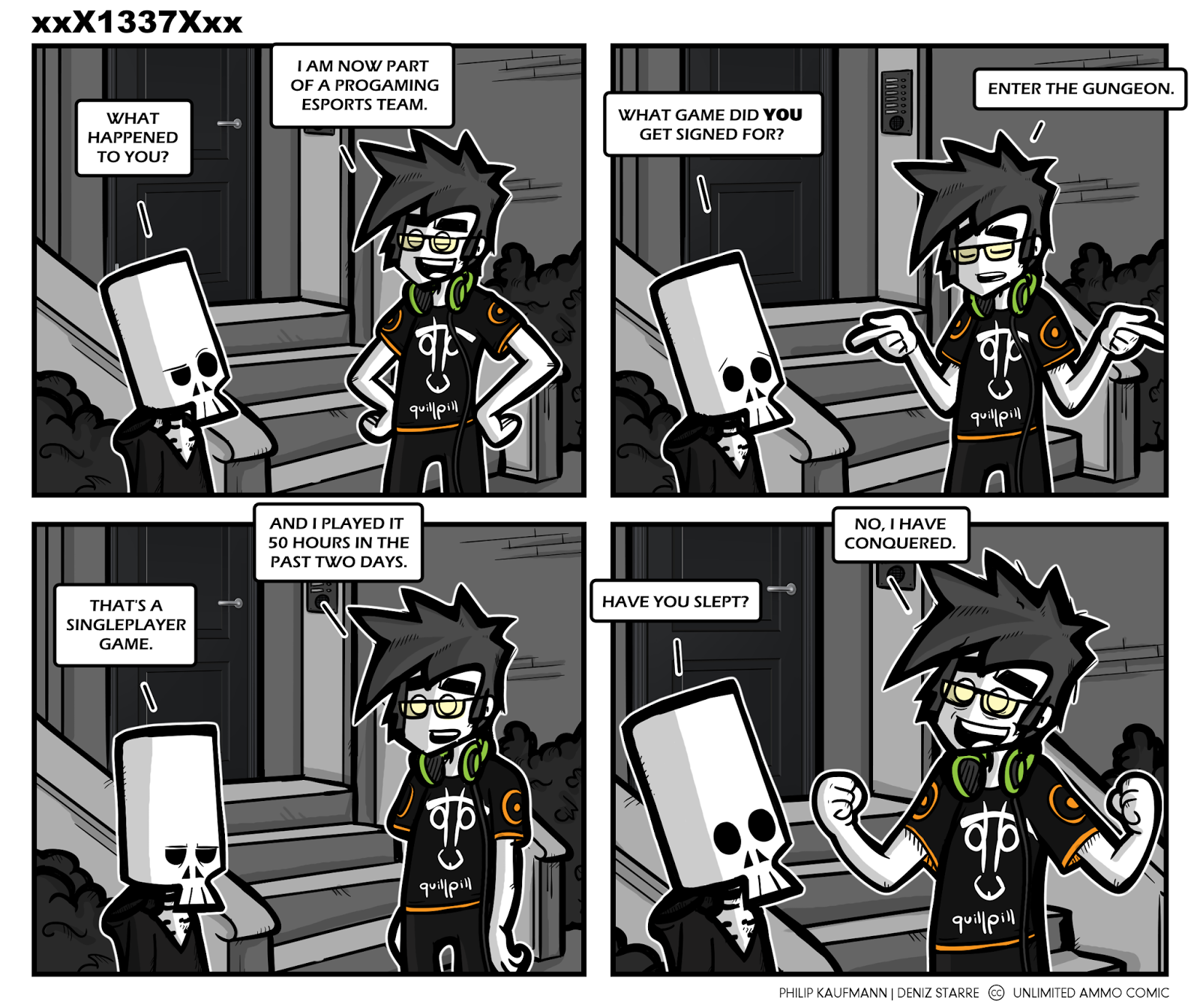 Unlimited Ammo Comic HEEEEY ENTER THE GUNGEON