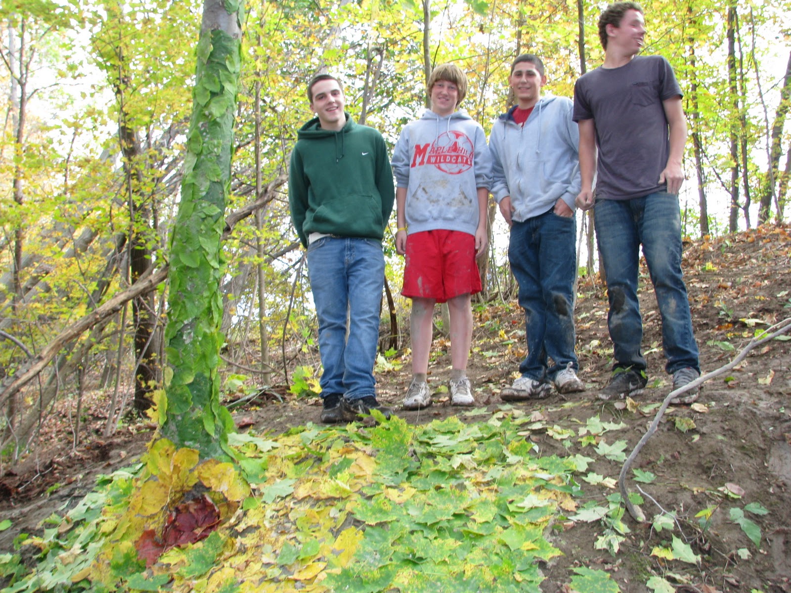 Maple Hill High School Art Land Art/ Earthworks 2011!