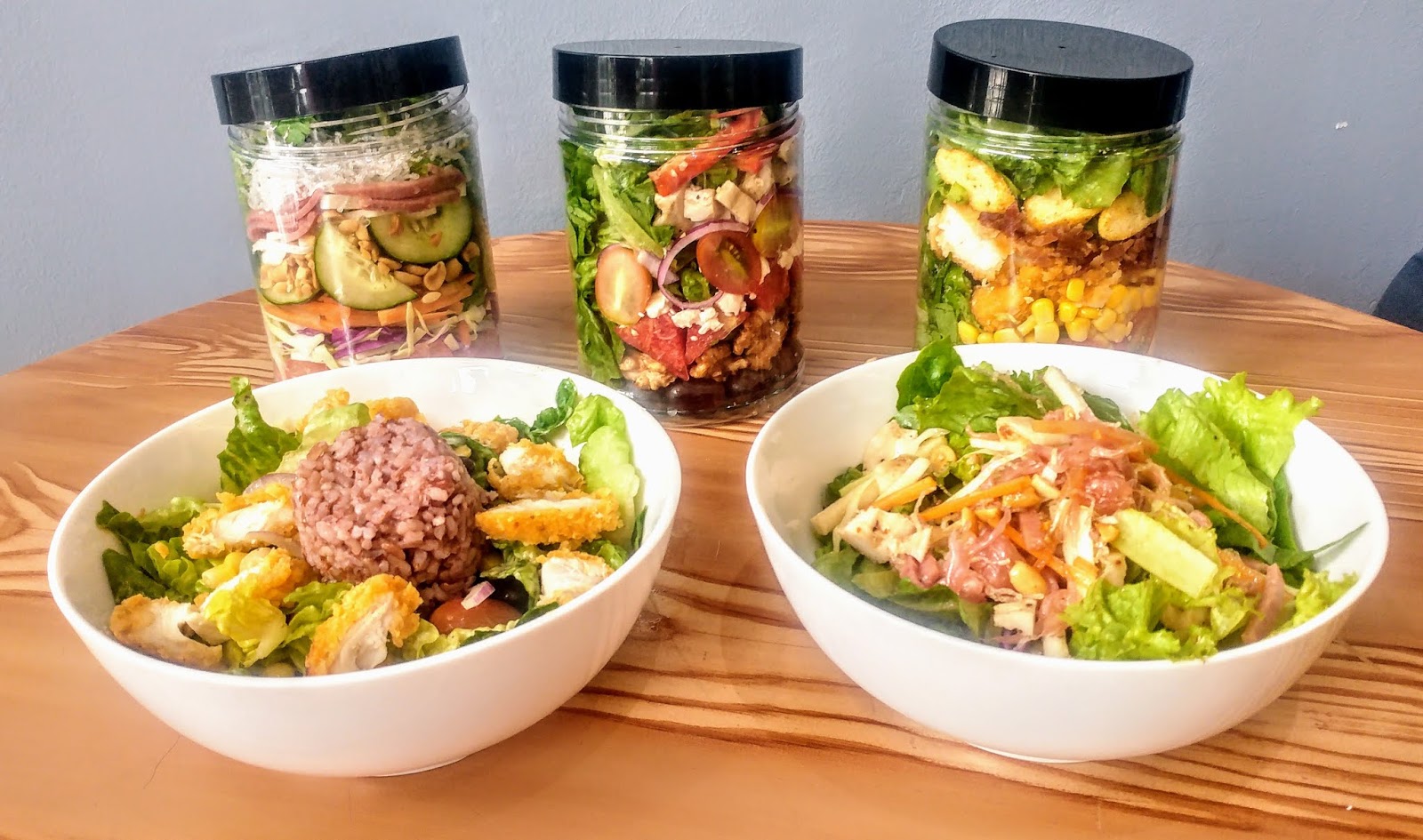 Jar' d IN Salad House not just salad bowls and jars but healthy