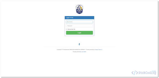 login aplikasi penjualan