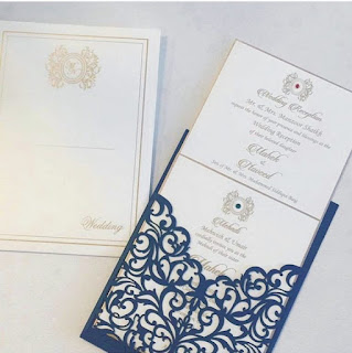 blue laser Wedding Cards Lahore Pakistan