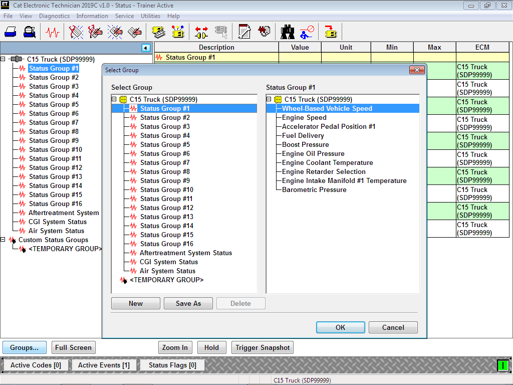 Status Tool on Caterpillar ET Software Blog.Teknisi
