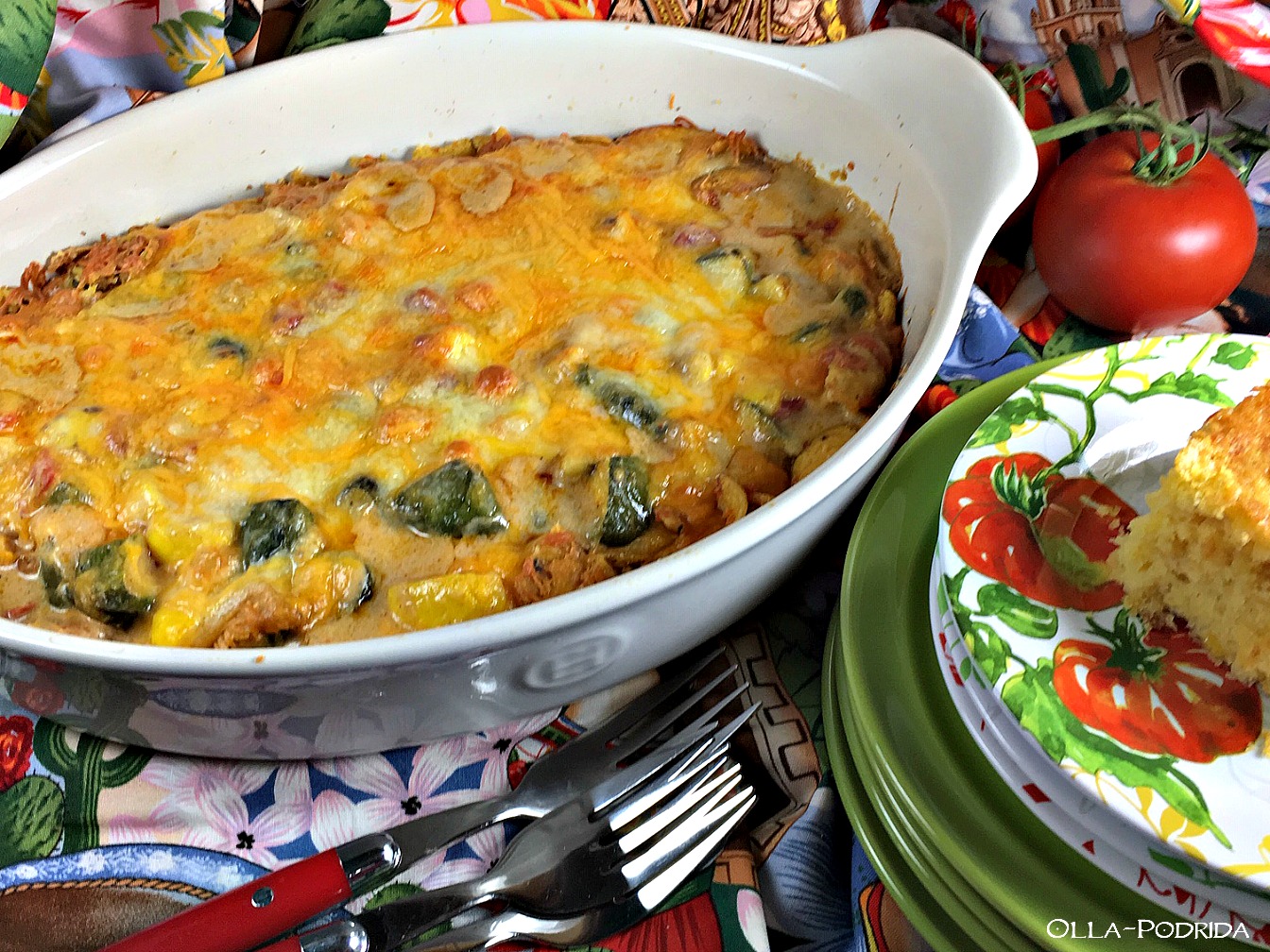 OllaPodrida TexMex Squash Casserole