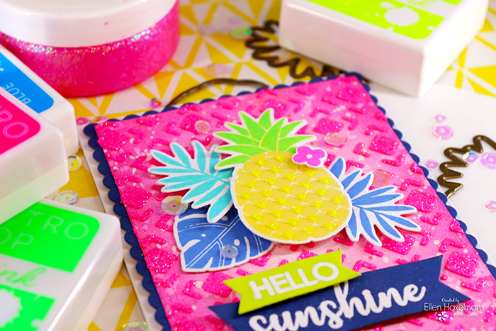 #ThermOWeb #thermowebglittergel #sendingsunshinestampset #fruitcard #friendshipcard #neon#GlitzGlittergel #RinaKDesigns #summercard #summervibes #cardmaker #cardmakinghobby #onmydesk #craftstudio