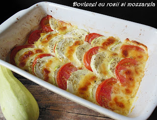 Dovlecel cu rosii si mozzarela