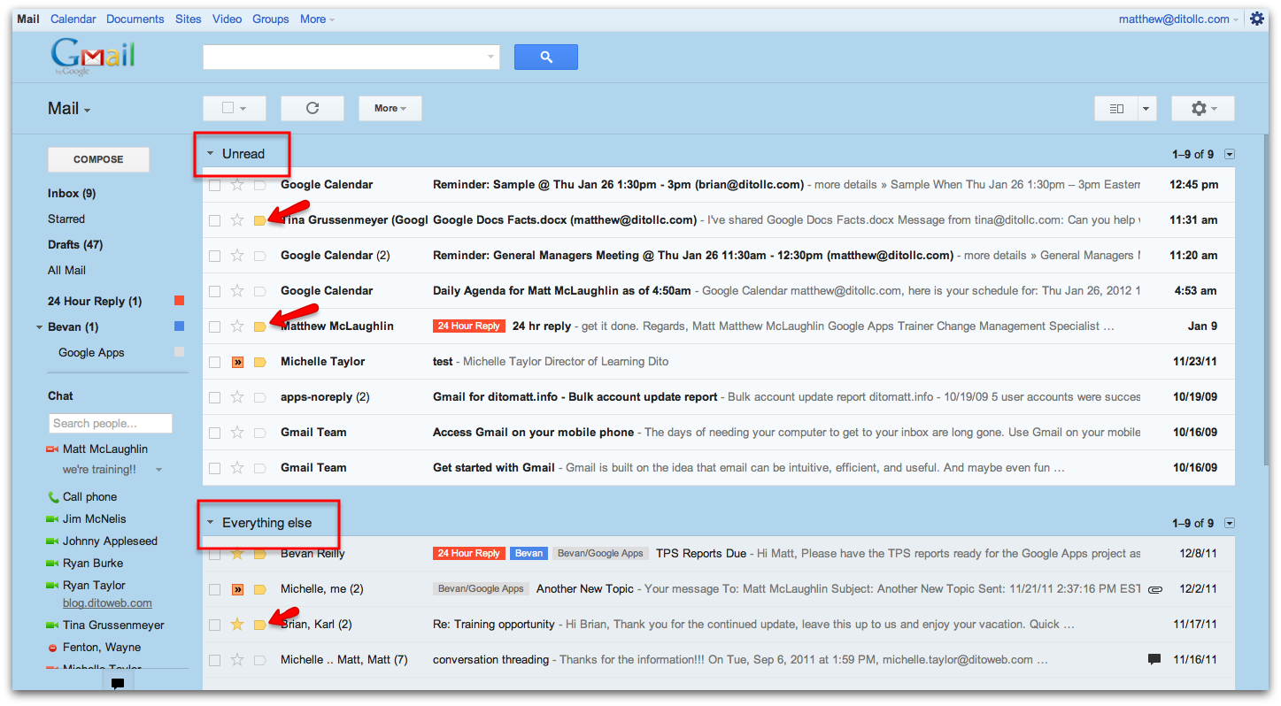 Gmail Inbox Shows 1 Unread Mail