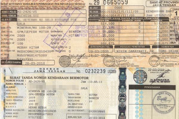 Bagaimana cara mengurus STNK (Surat Tanda Nomor Kendaraan) hilang