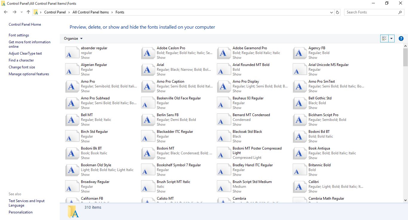 Cara Menambah Fonts di Windows Caragublu