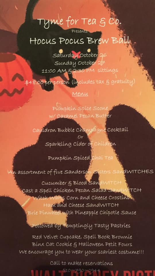 Fright Bites I Went to a Hocus Pocus Themed Tea Party at Tyme for Tea & Co