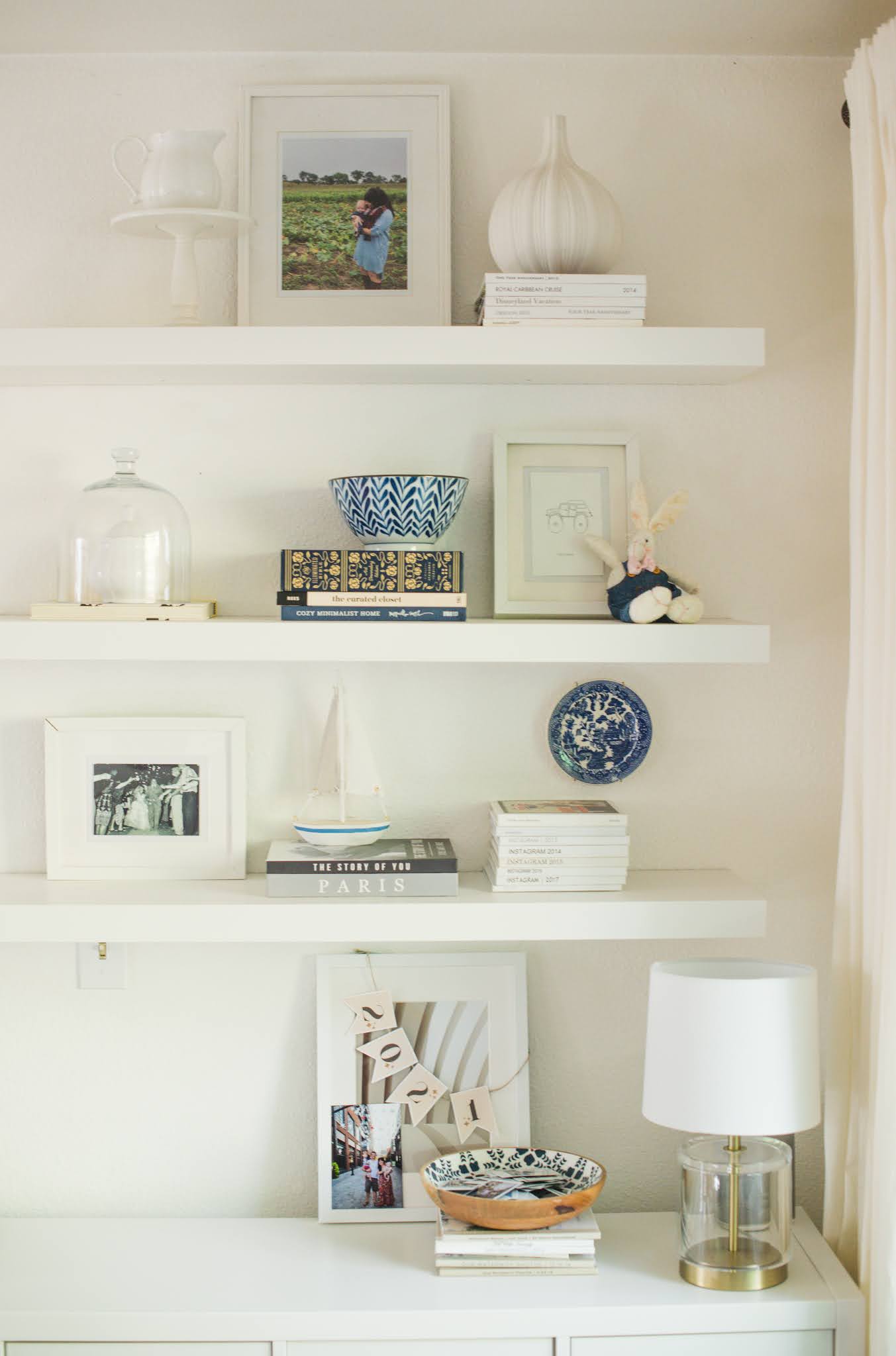 Domestic Fashionista Ikea Floating Shelf Built Ins Living Room Update