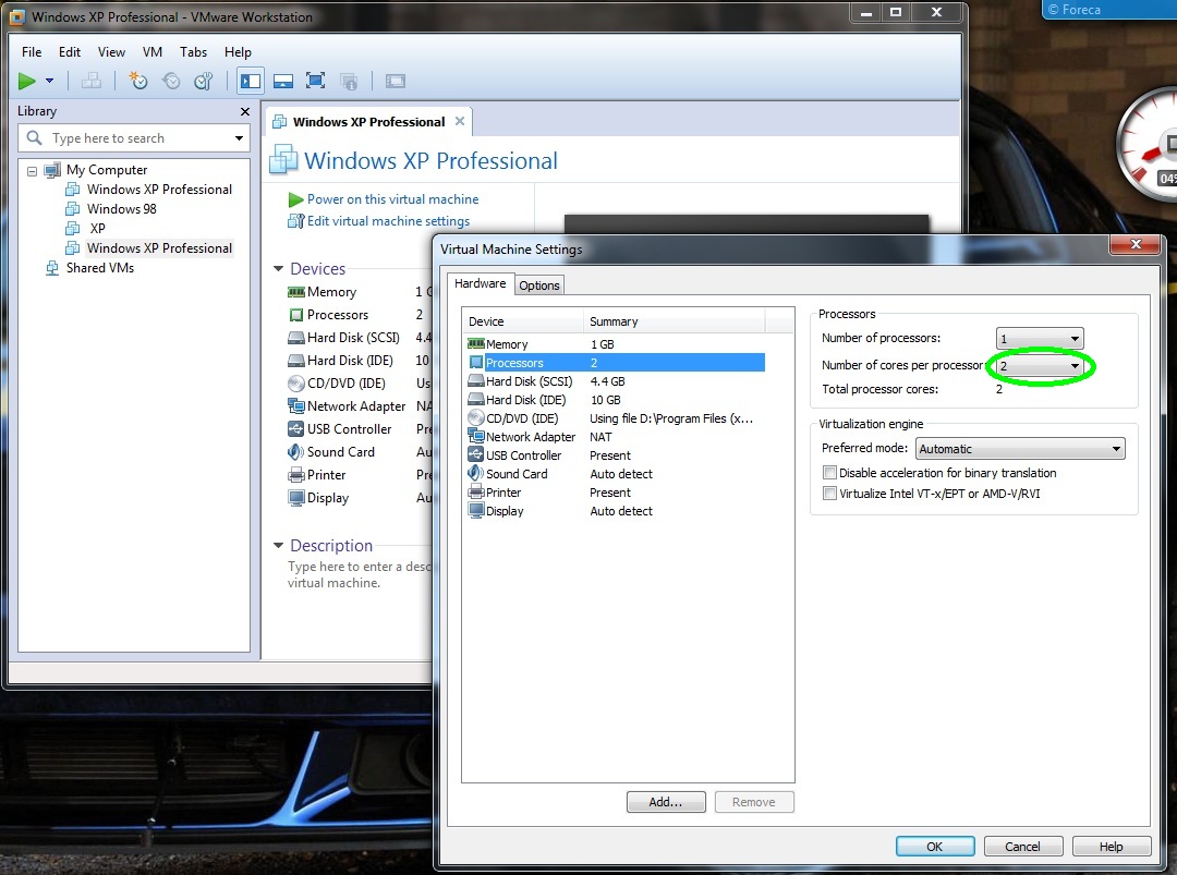 Vmware windows xp lags freezes 1nterface