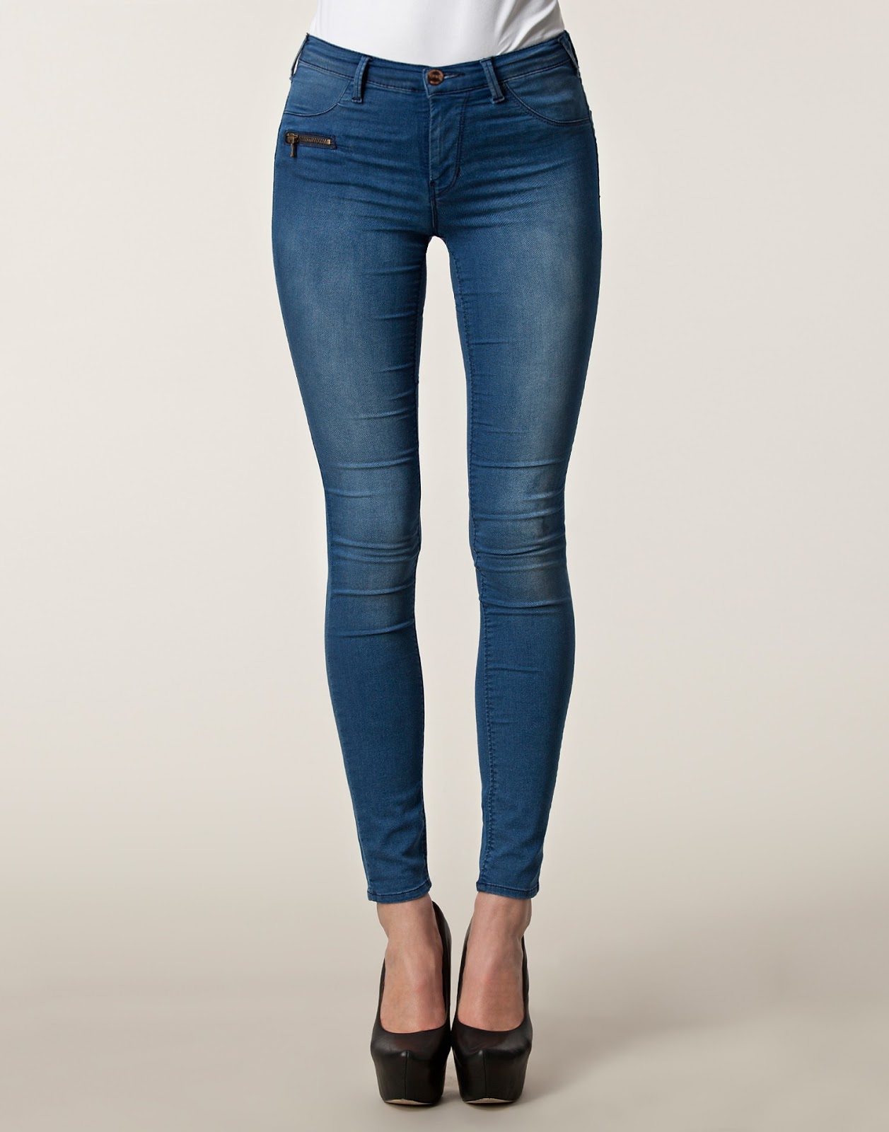 Jegging Femme Bleu - Marque Fashion, Taille 36, Occasion Très Bon état