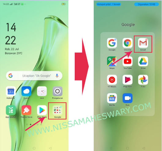 Cara mudah cepat membuat email di Smartphone atau HP Android