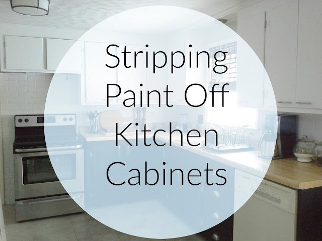 Stripping paint off kitchen cabinets