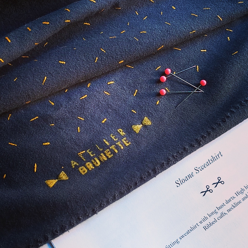 Named Sloane Sweatshirt in Atelier Brunette dazzle French terry