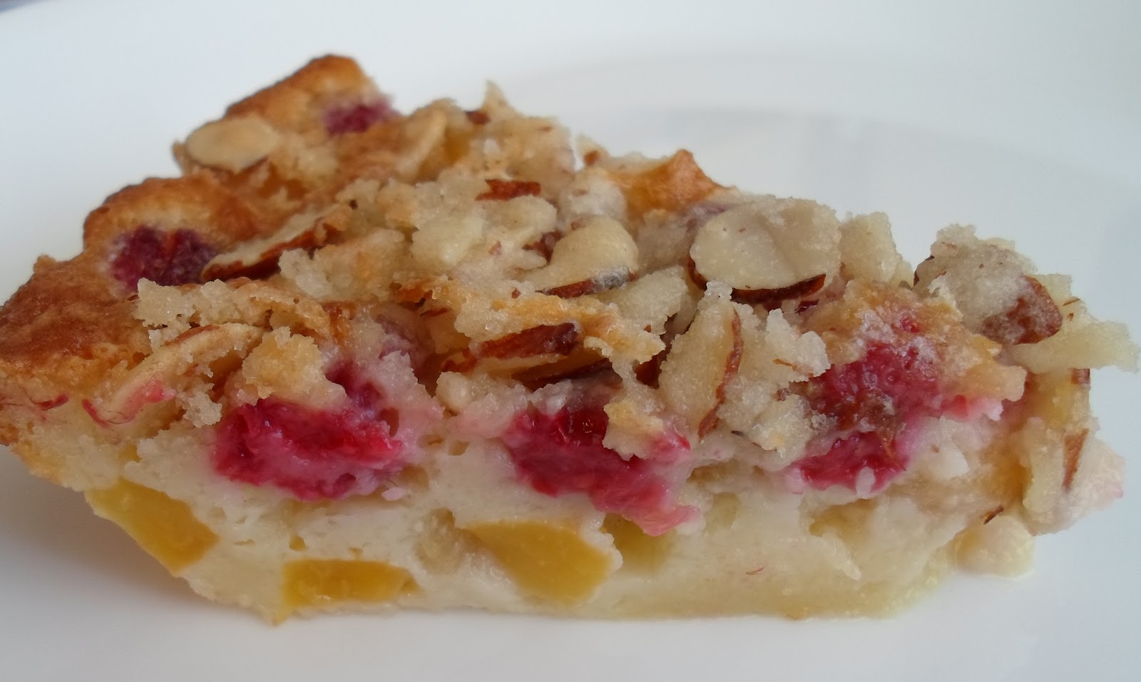 Happier Than A Pig In Mud Impossibly Easy Bisquick Peach and Raspberry Pie