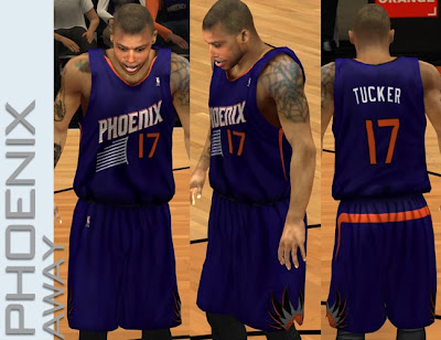 NBA 2K13 Phoenix Suns 2013-14 Away Jersey Mod