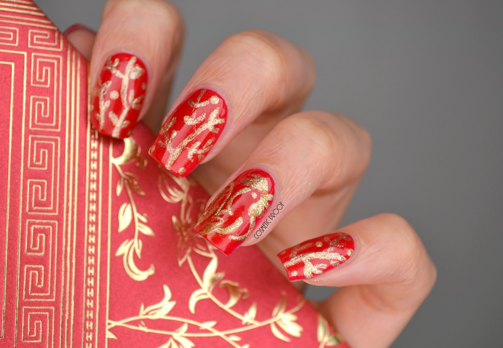 NAILS Year of the Rooster Lunar New Year Nails Cosmetic Proof