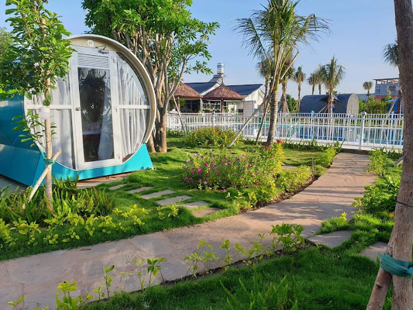 khu vực trải nghiệm không gian sống tại khu nghỉ dưỡng happy garden Hồ Tràm . thuộc quyền quản lý của cty thiên hải group