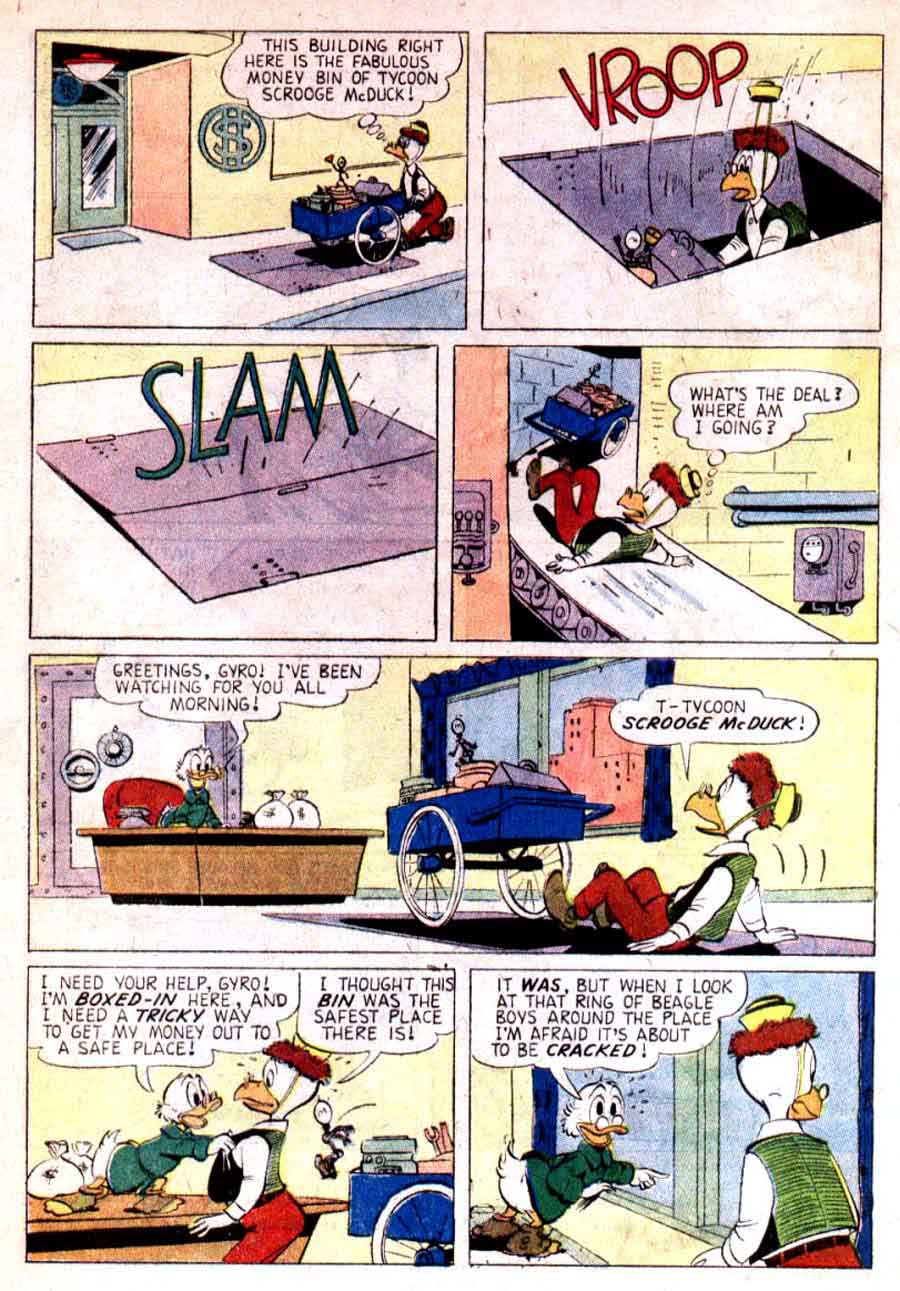 Gyro Gearloose / Four Color Comics #1095 dell silver age 1960s comic book page art by Carl Barks Gyro Gearloose / Four Color Comics #1095 dell silver age 1960s comic book page art by Carl Barks