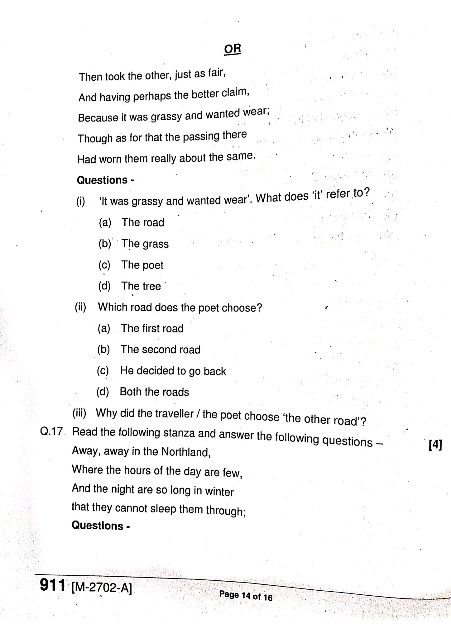 9th English Open Book paper 2021