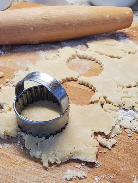 rolling out cookies