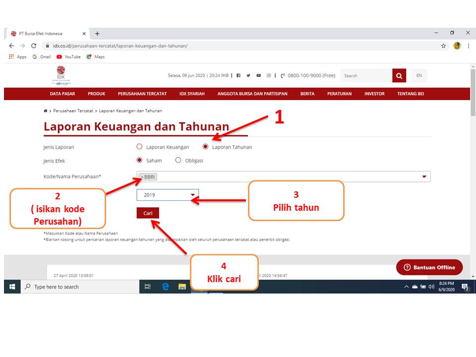 Cara Mendownload Laporan Keuangan Perusahaan Di Bei Mysuku