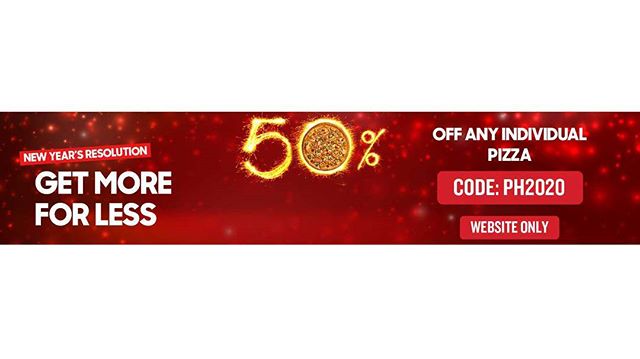 Pizzahut Kuwait - Get More For Less - 50% OFF on Any Individual Pizza