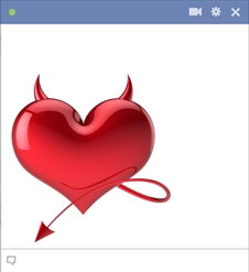 Devil Heart Facebook Emoticon