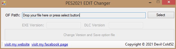 PES 2021 EDIT Version Changer