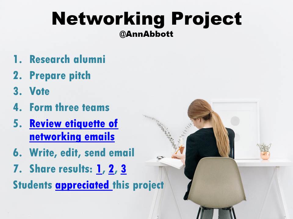 Connecting College Students with Alumni A Classroom Networking Project