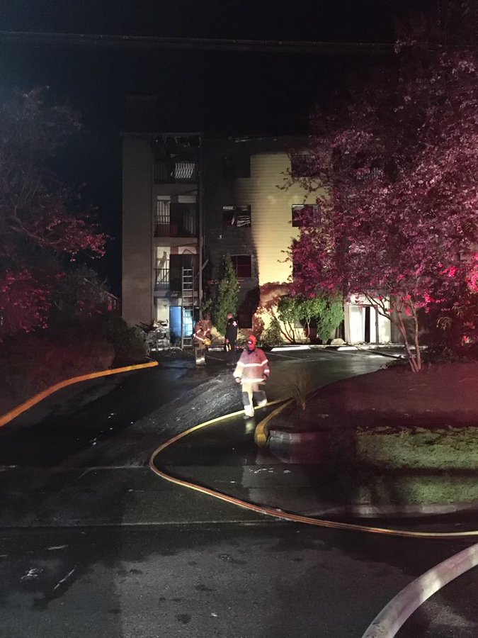 Shoreline Area News Fire in Linden Highlands apartment building