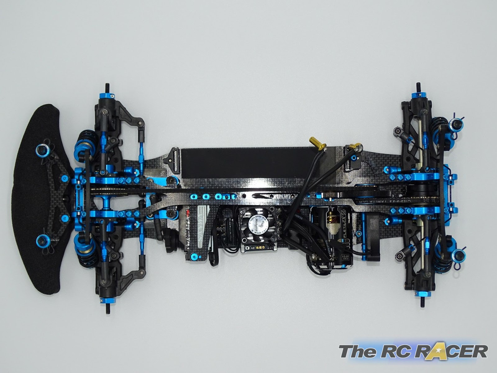 TheRcRacer TRF419XR backbone stiffeners The RC Racer