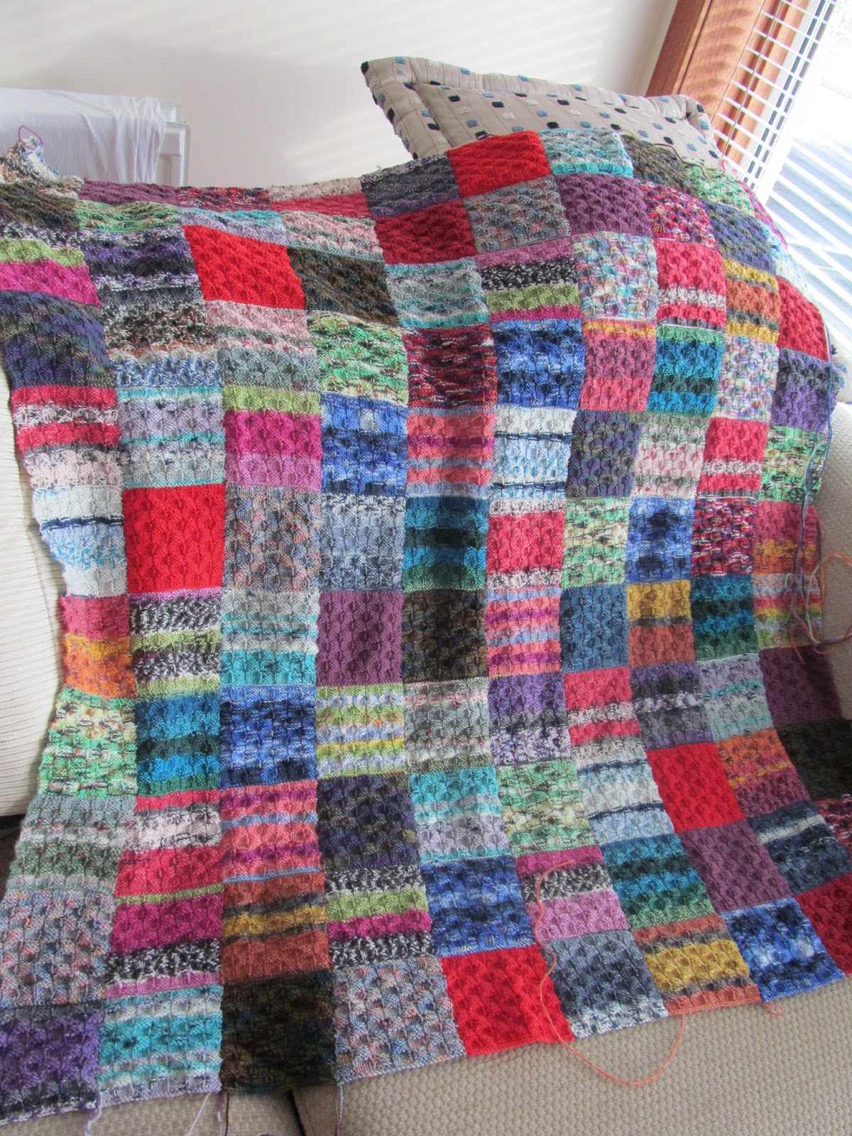 Less equals more Sock yarn blanket