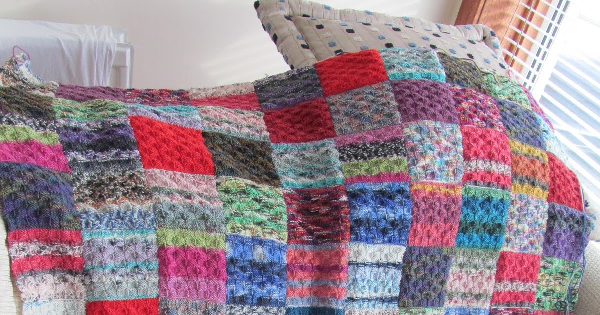 Less equals more Sock yarn blanket