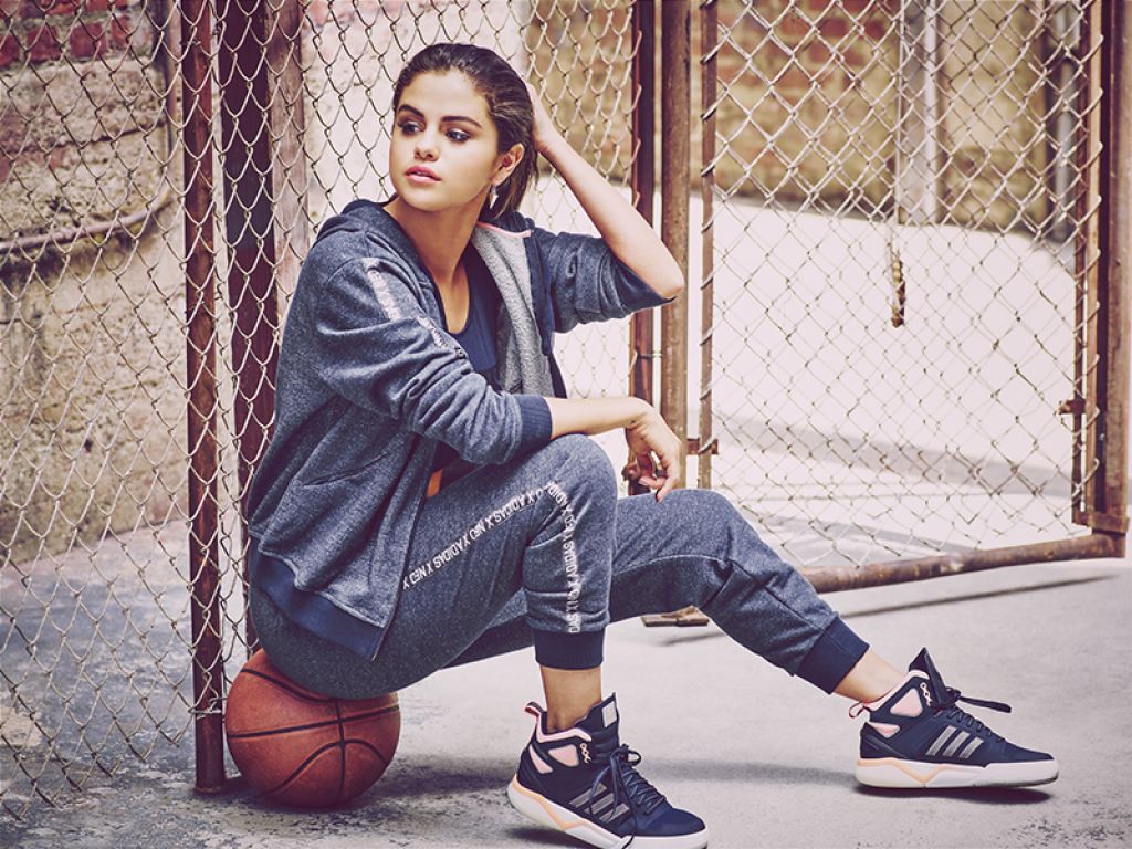 Selena Gomez flaunts taut tummy for the Adidas Neo Fall/Winter 2015 Campaign