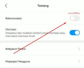 Menghilangkan Iklan dengan Menonaktifkan Rekomendasi Iklan Xiaomi di Semua Aplikasi