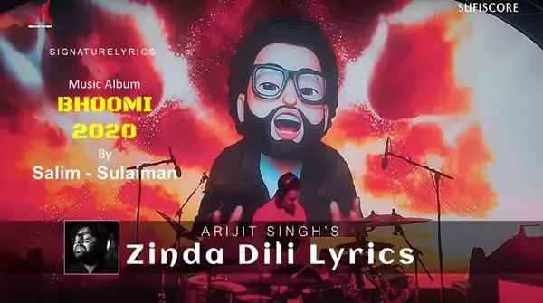 Zinda Dili Lyrics - Arijit Singh - Salim Sulaiman