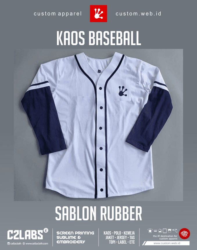 kaos baseball custom