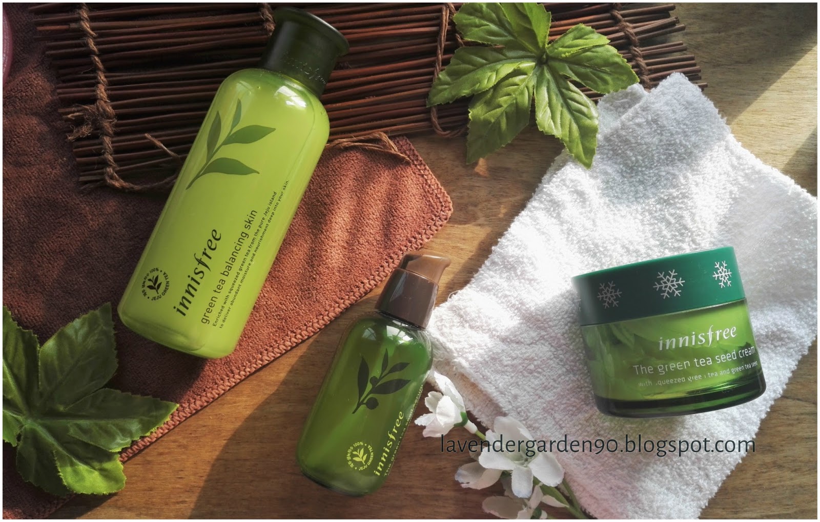 Carolyn S Lavender Garden Review Innisfree The Green Tea Seed Serum Green Tea Balancing Skin And The Green Tea Seed Cream 2017
