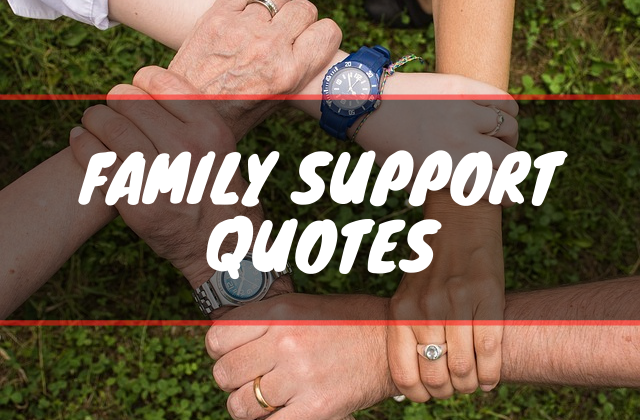 Best Family Support Quotes & Sayings