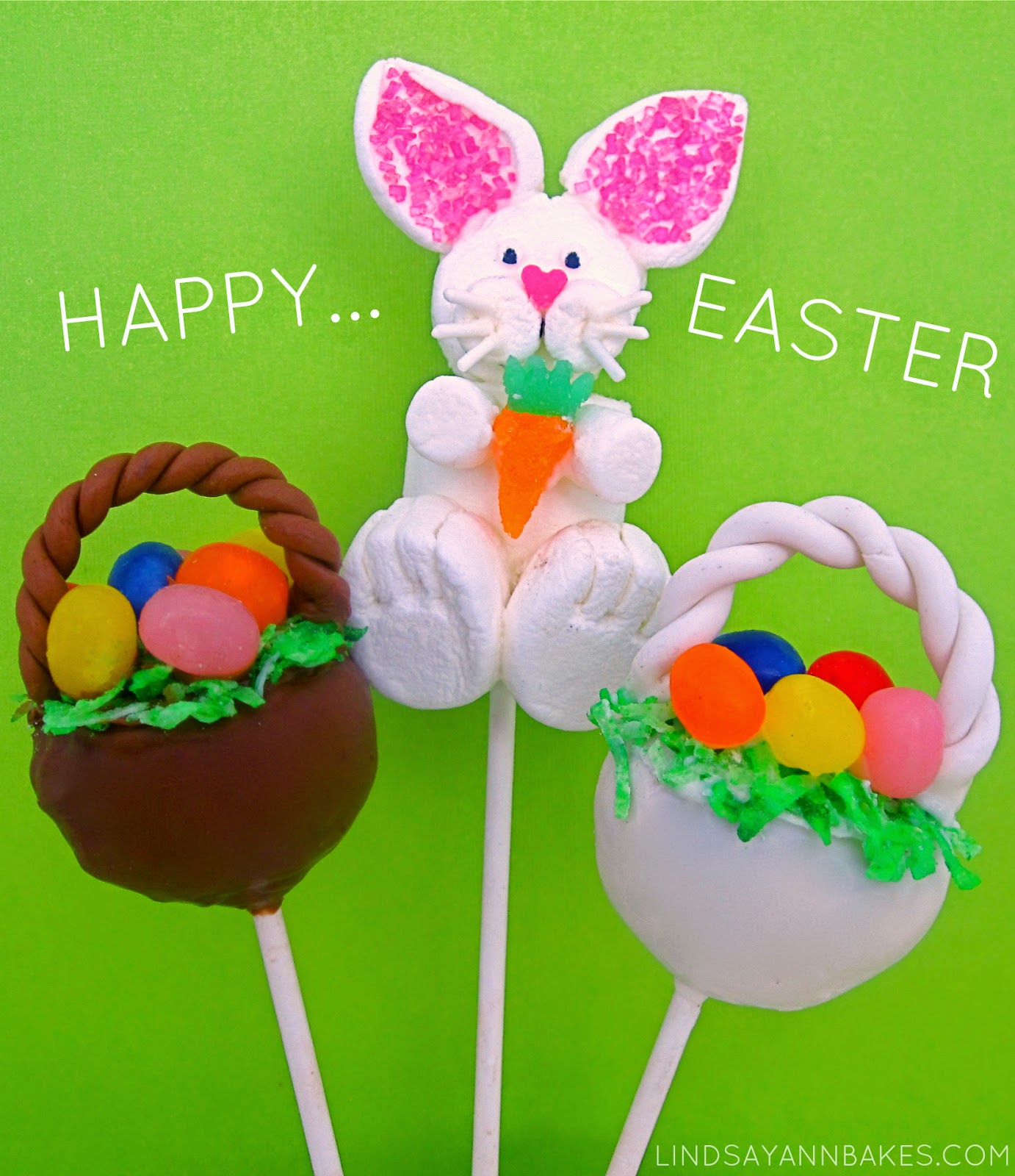 {VIDEO} Marshmallow Easter Bunny Pops The Lindsay Ann