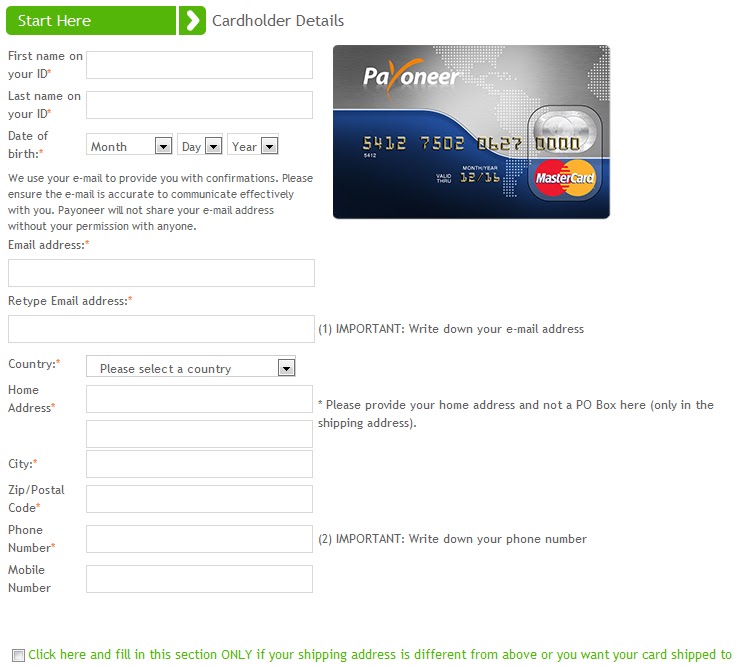 How to set up a Payoneer account? 